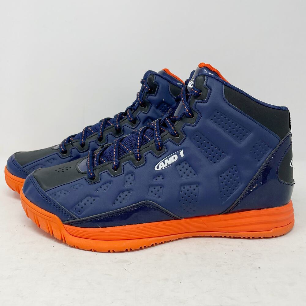 AND1 Show Out Basketball Shoes Blue Black Orange Youth Boys Size 6 *NO INSOLES*